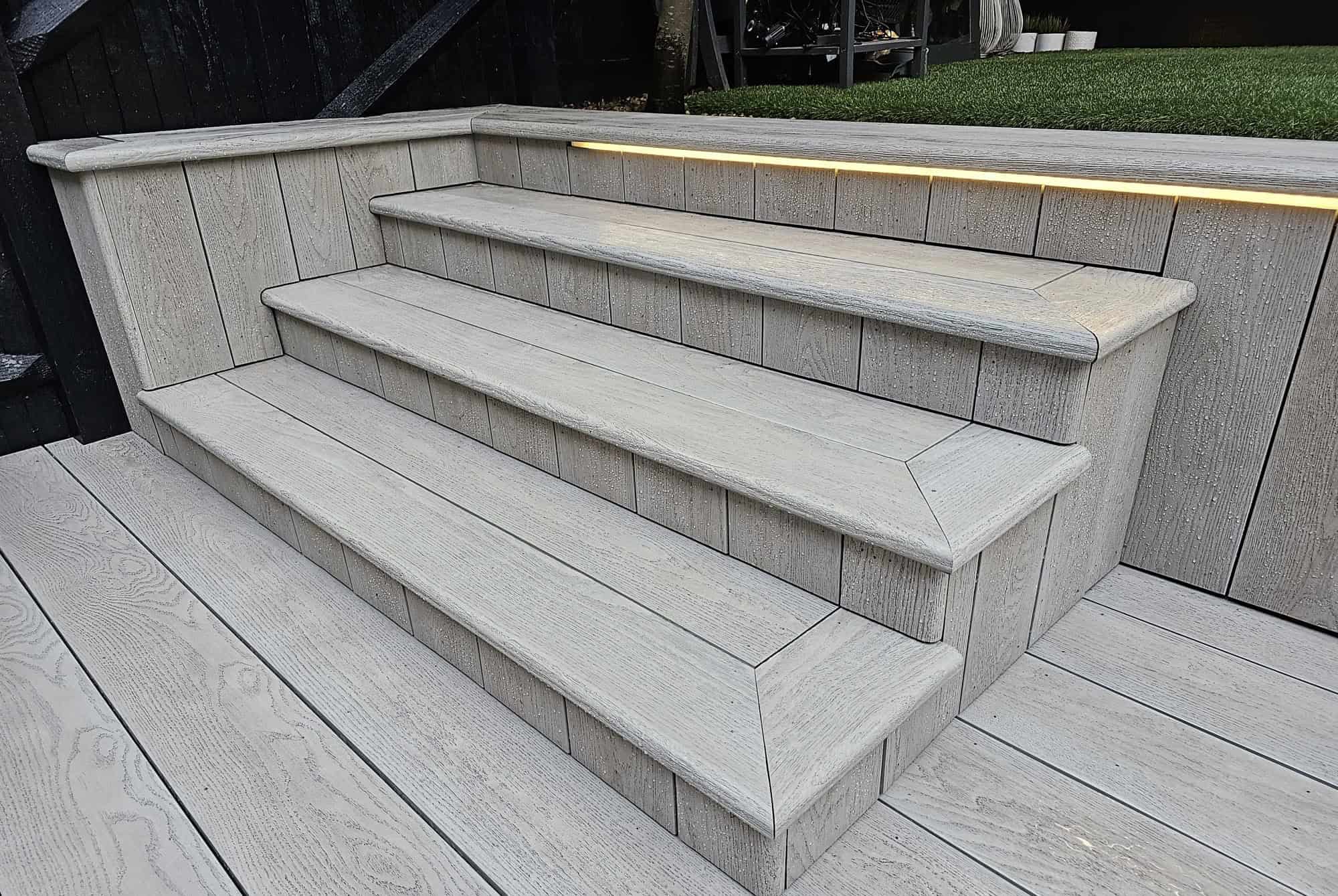 Composite decking stairs in Windsor, perfect for stylish outdoor spaces.